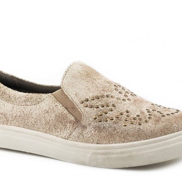 NWT Roper Womens 8 Mane Phoenix Slip On Leather Sneaker Shoes Western Equestrian - Picture 9 of 9